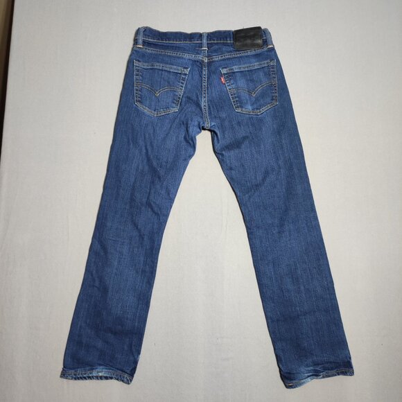 Levi's 504 jeans men's size W30 X L30 ink blue colour straight leg slim denim - Picture 3 of 14
